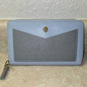 Anne Klein Gray and Light Blue Wallet
